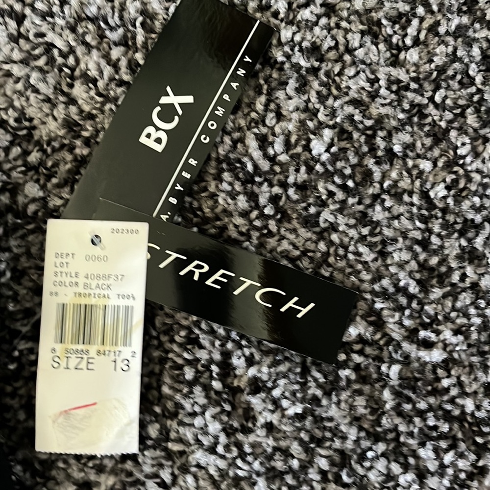 BCX A. Byer Co. Black size 13 stretch dress pants NWOT - Picture 3 of 10